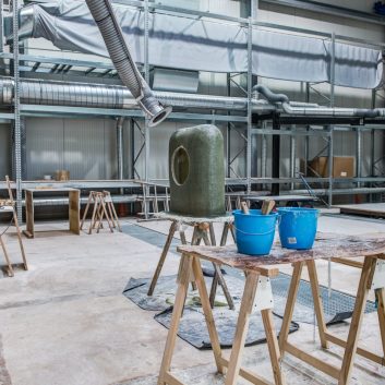 Rundgang Produktionshalle